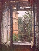 Adolph von Menzel View from a Window in the Marienstrasse Sweden oil painting reproduction